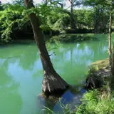 The Medina River flowing through Bandera, Texas