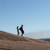 Granite hiking trail at Enchanted Rock