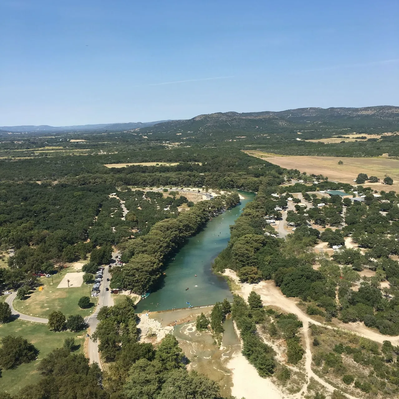 Overlook view of Garner State Park and the Frio River