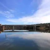 Lake landscape in the Highland Lakes corridor near Marble Falls