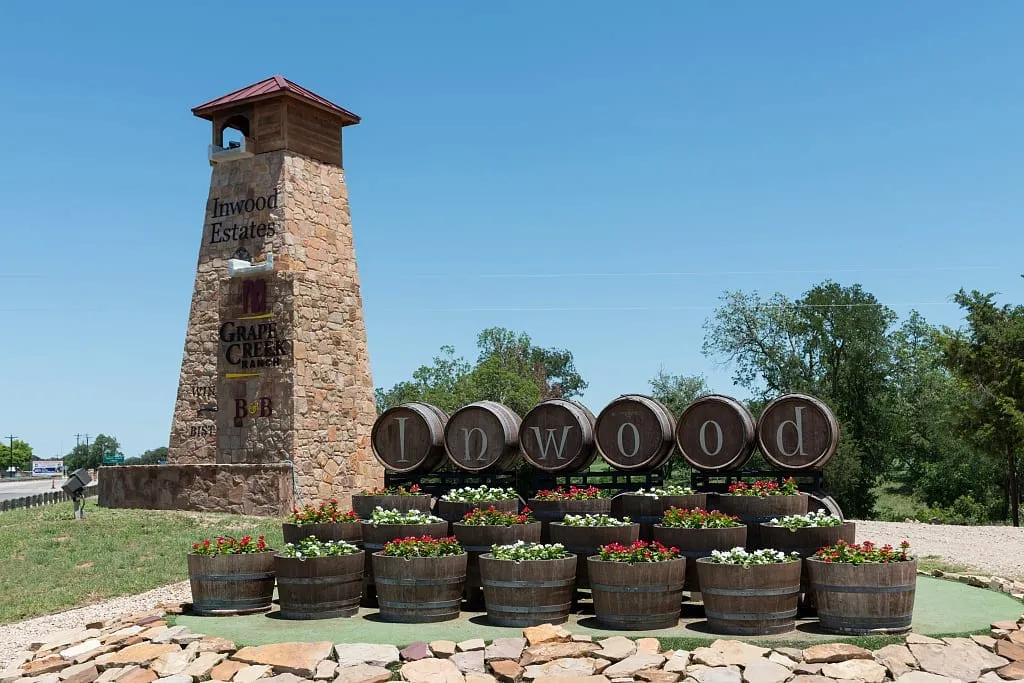 Wine casks at a Hill Country winery near Fredericksburg
